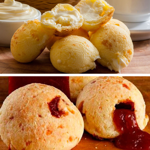 Receita de Pão de Queijo Recheado